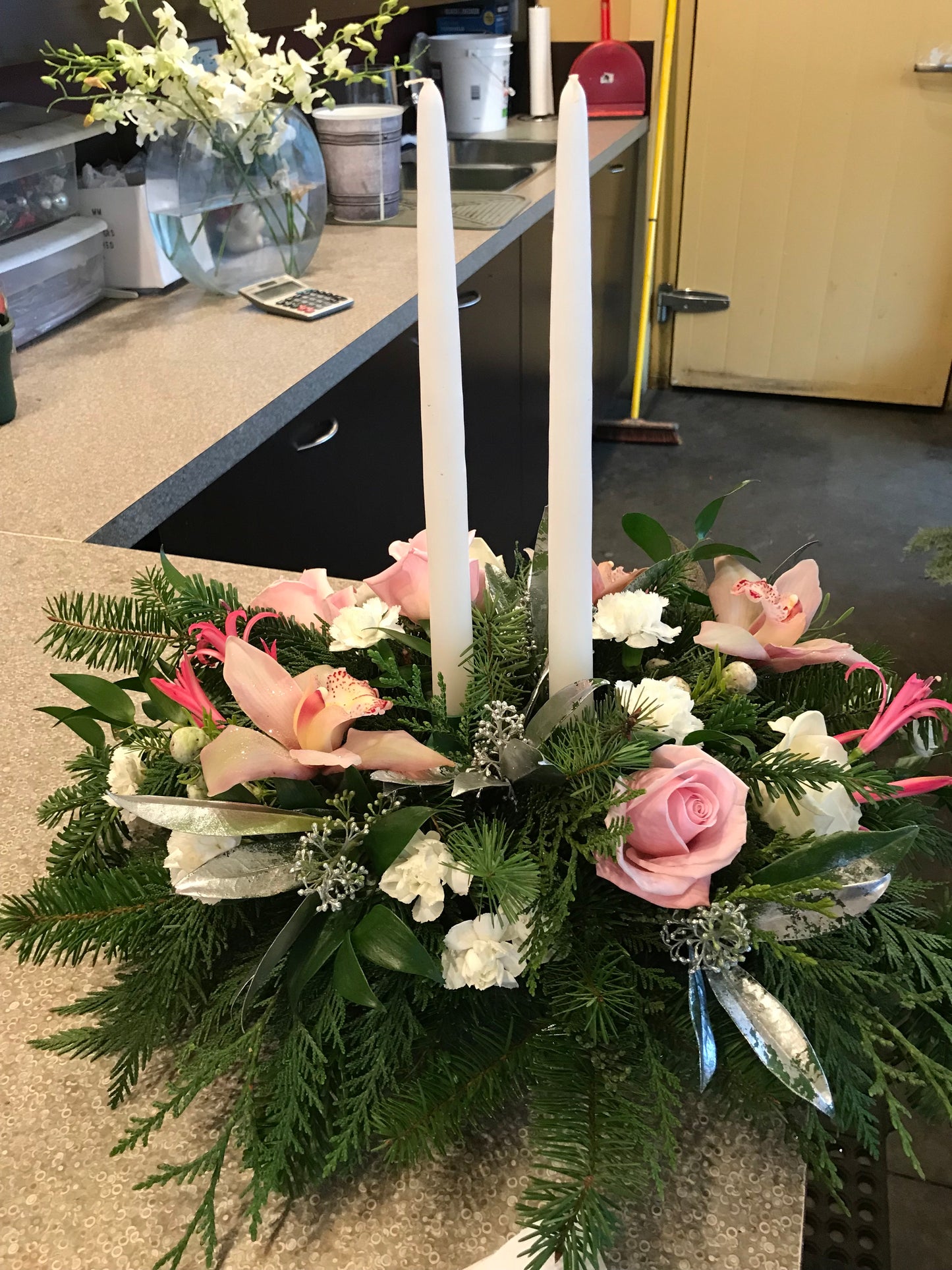 Frosty Pink Centrepiece